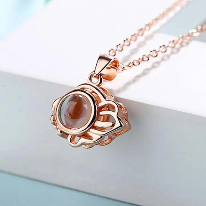 Twelve Constellations Love Memory Projection Necklace