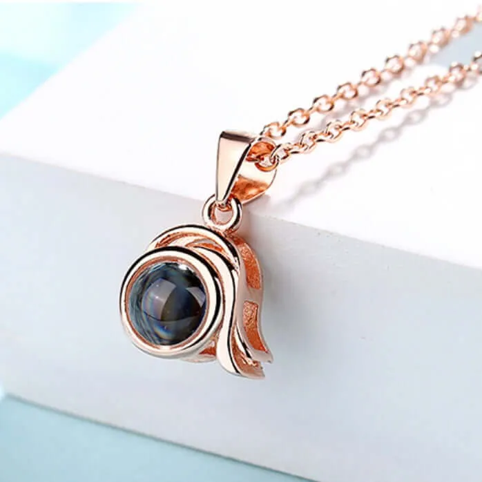 Twelve Constellations Love Memory Projection Necklace