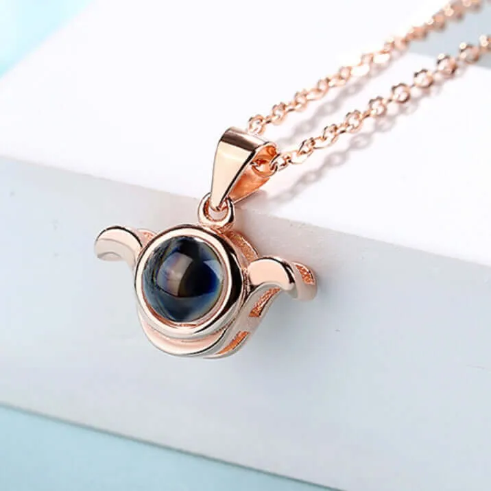 Twelve Constellations Love Memory Projection Necklace