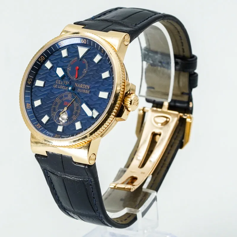 Ulysse Nardin Maxi Marine 266-68 Limited Edition 18K Rose Gold w/ Box Circa 2005