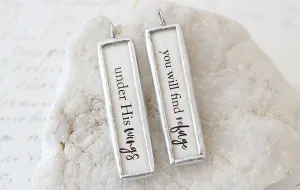 Under His Wings Soldered Art Charm