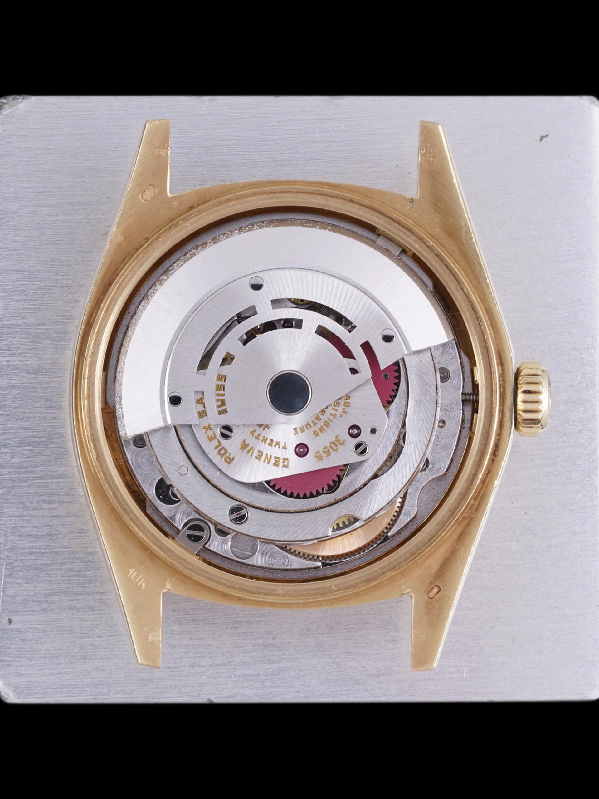 *Unpolished* 1979 Rolex Day-Date (Ref. 18038) 18k YG Lapis Dial