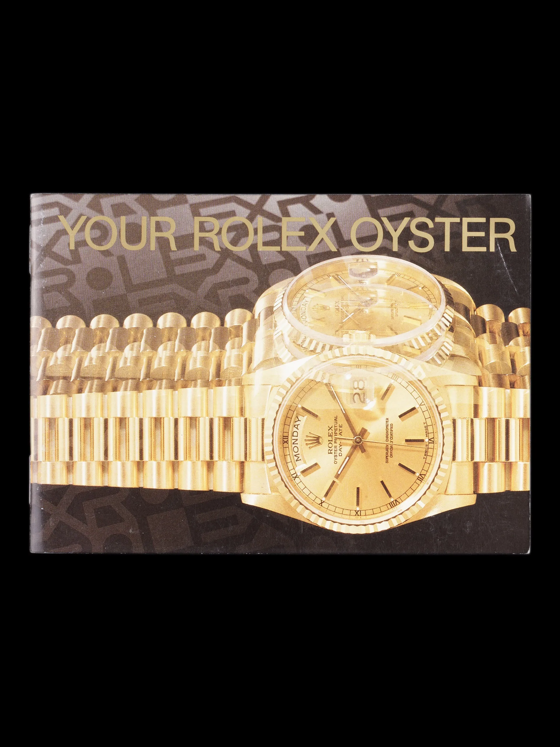 *Unpolished* 1991 Rolex Day-Date (Ref. 18239) 18k WG Lapis Dial W/ Box, Hangtags & RSC Card