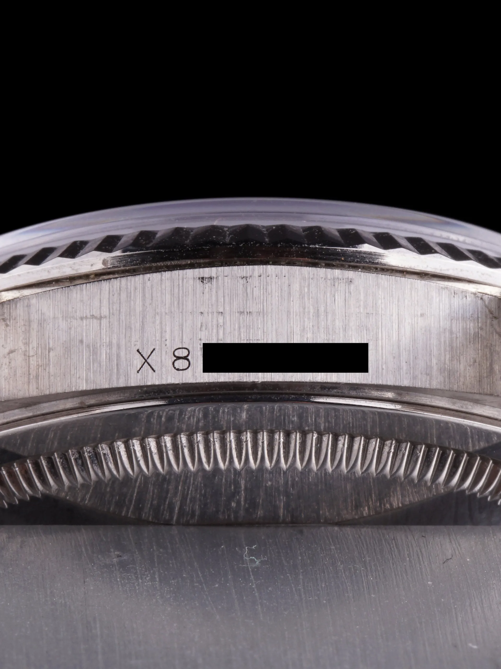 *Unpolished* 1991 Rolex Day-Date (Ref. 18239) 18k WG Lapis Dial W/ Box, Hangtags & RSC Card