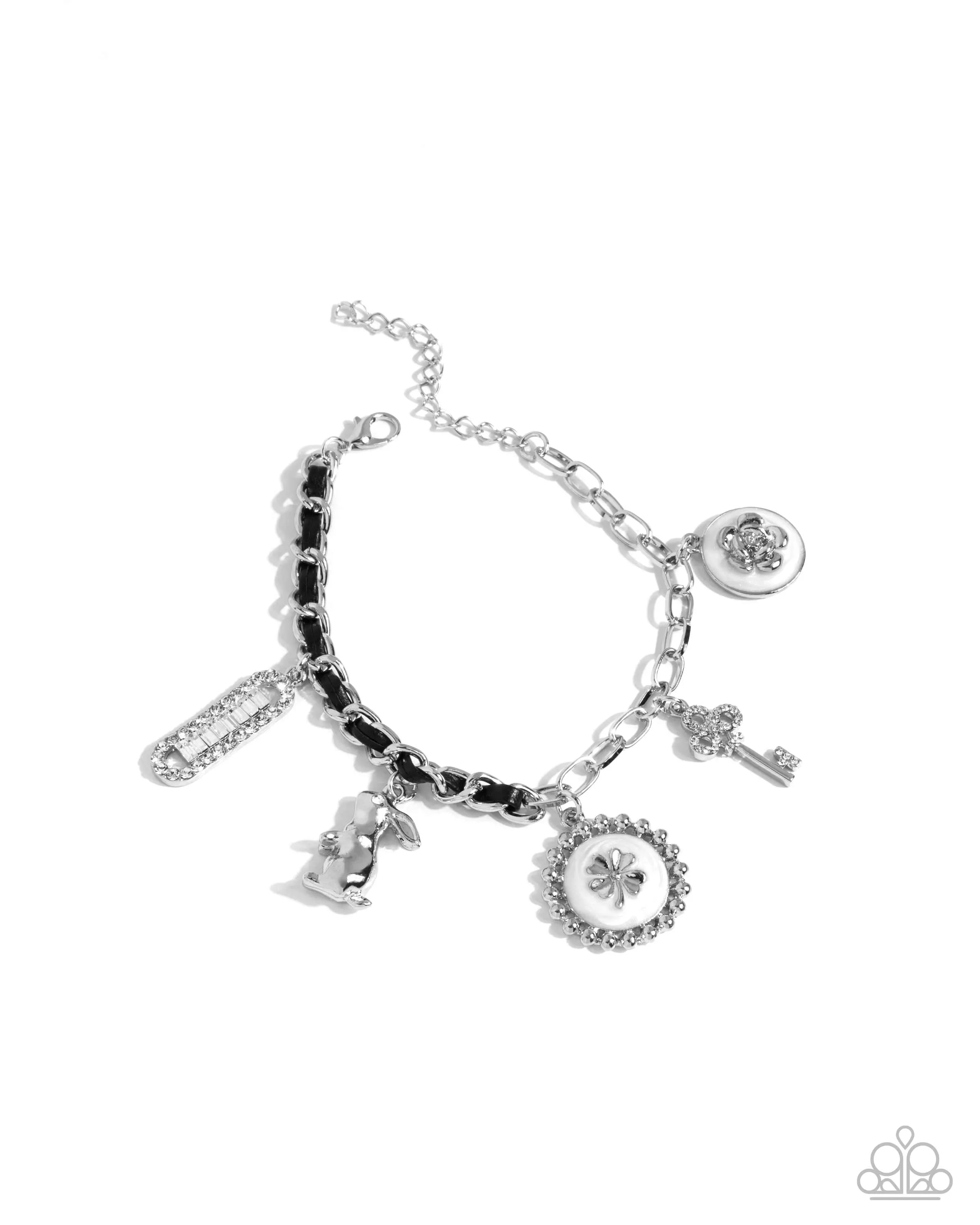 Velveteen Rabbit - White - Painted Charm Paparazzi Lobster Claw Bracelet