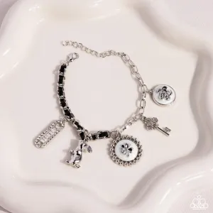 Velveteen Rabbit - White - Painted Charm Paparazzi Lobster Claw Bracelet