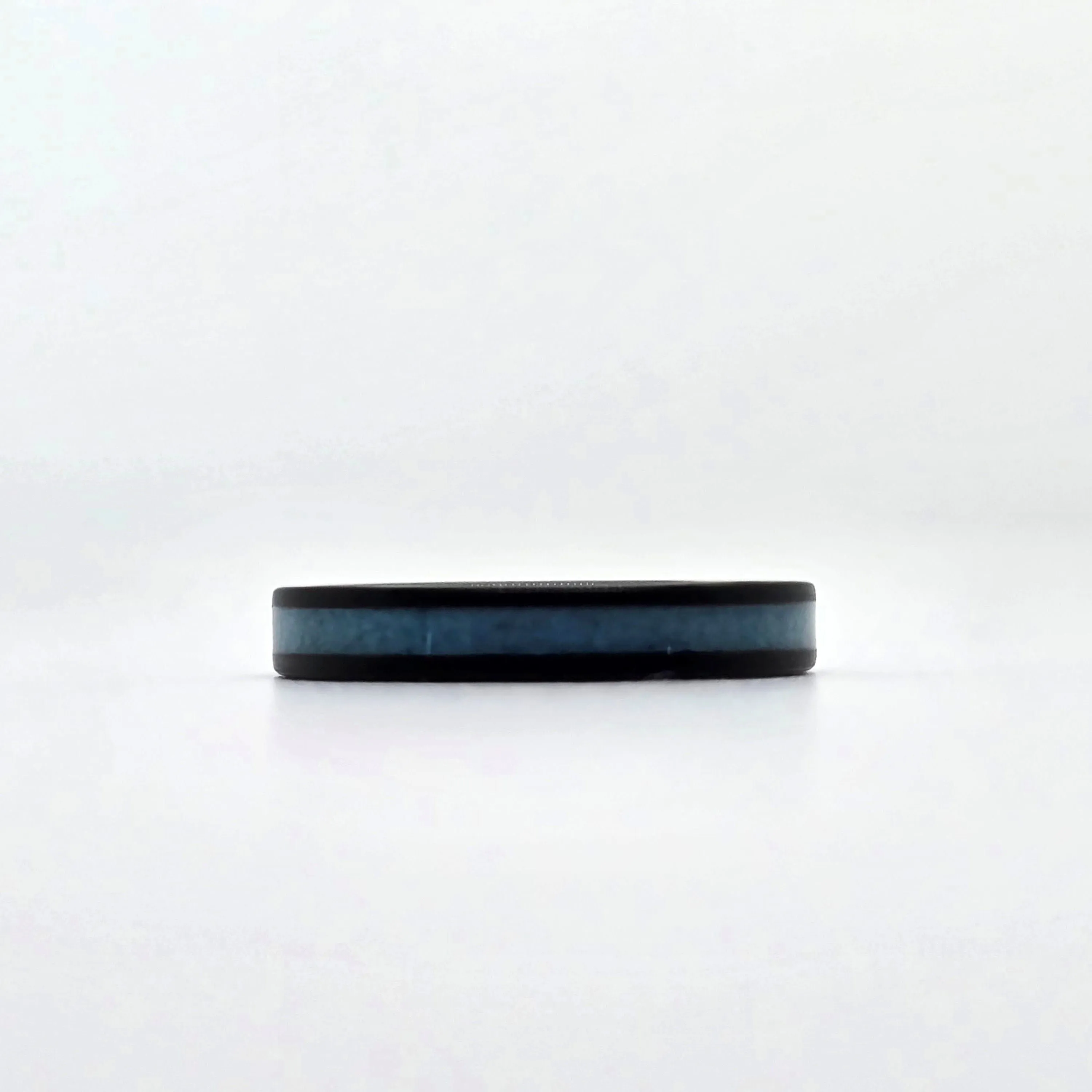 Venus - Black Tungsten & Crushed Turquoise Womens Ring