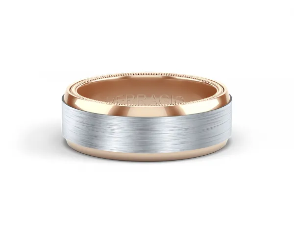Verragio Titanium & Gold Men's Wedding Band