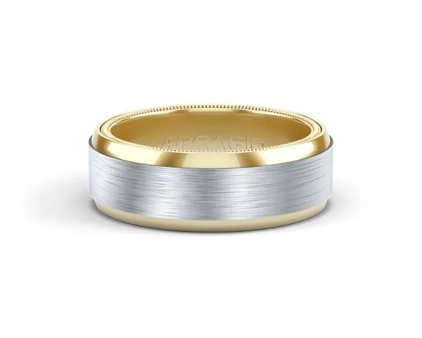 Verragio Titanium & Gold Men's Wedding Band