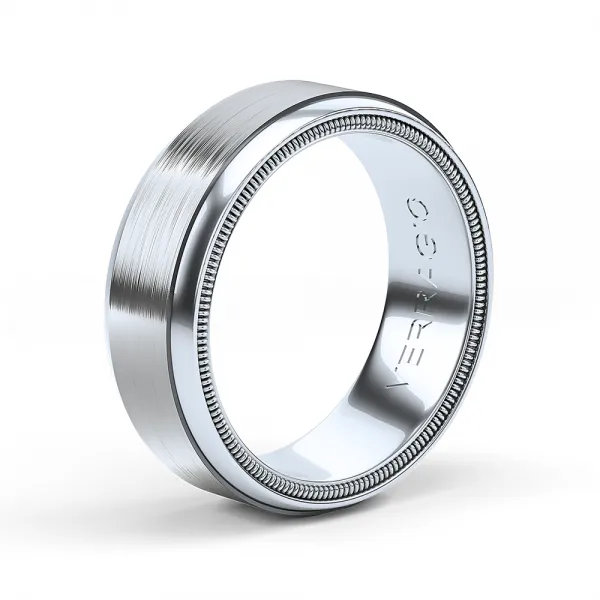 Verragio Titanium & Gold Men's Wedding Band