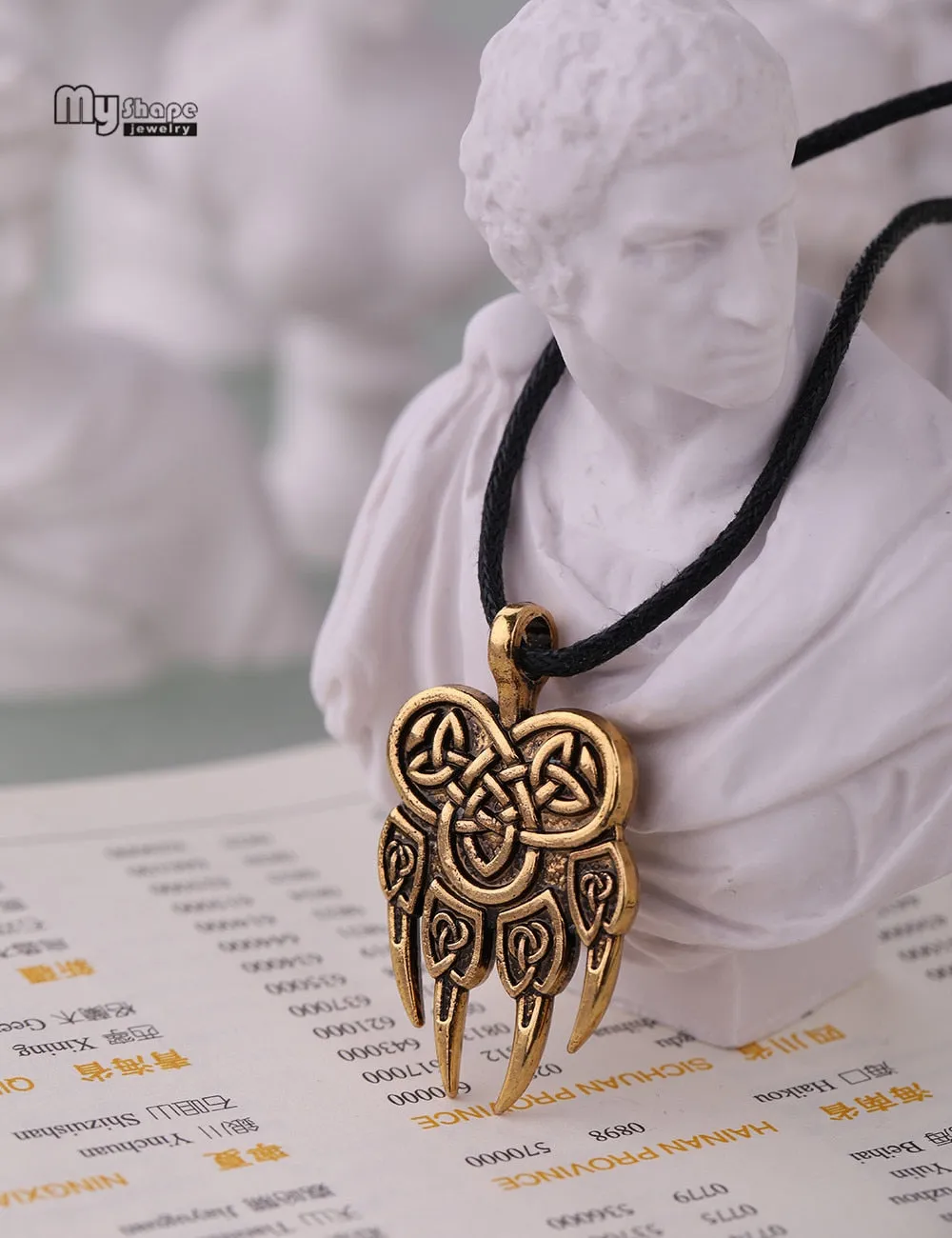 Viking Wolf Claws Necklace