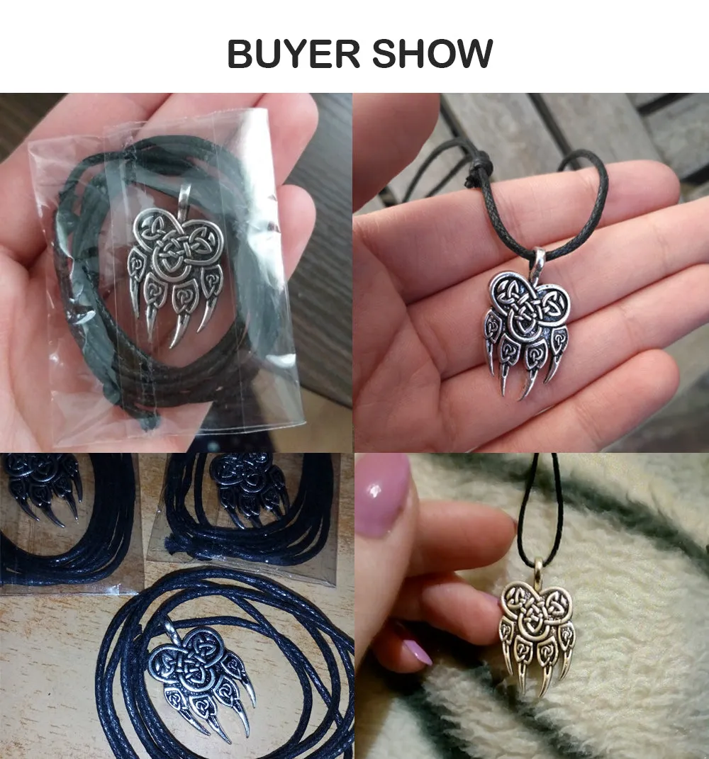 Viking Wolf Claws Necklace