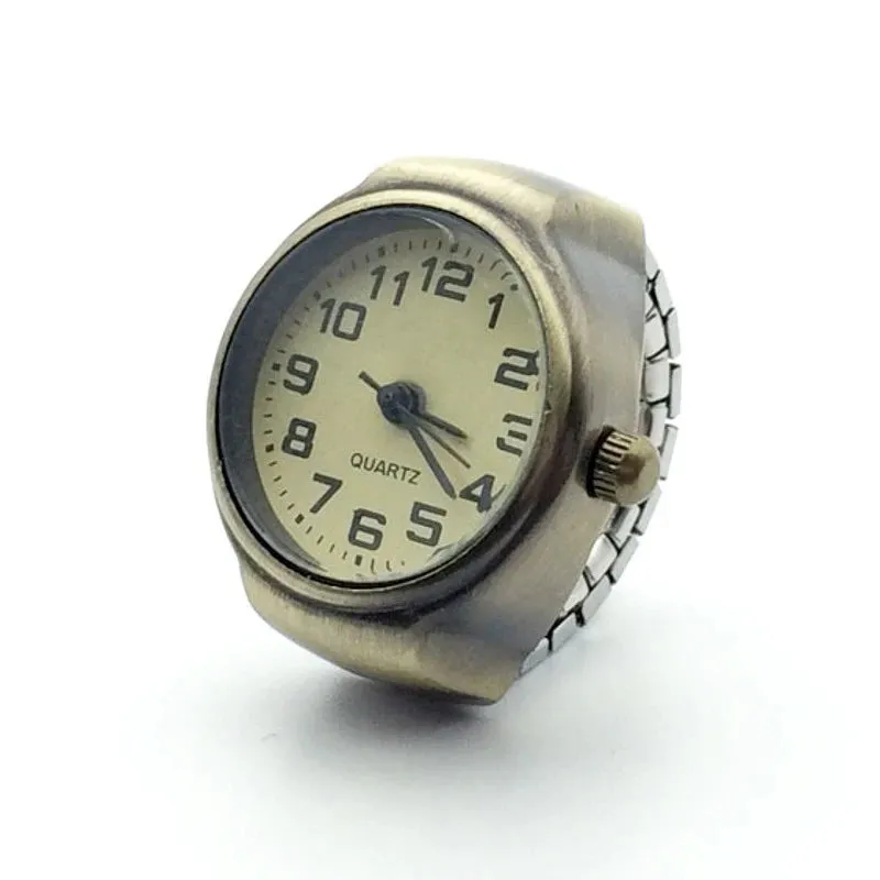 Vintage Punk Finger Watch Couple Rings