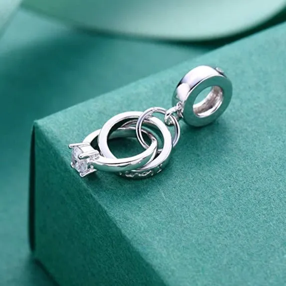 Wedding Engagement Rings Dangle Pendant Charm