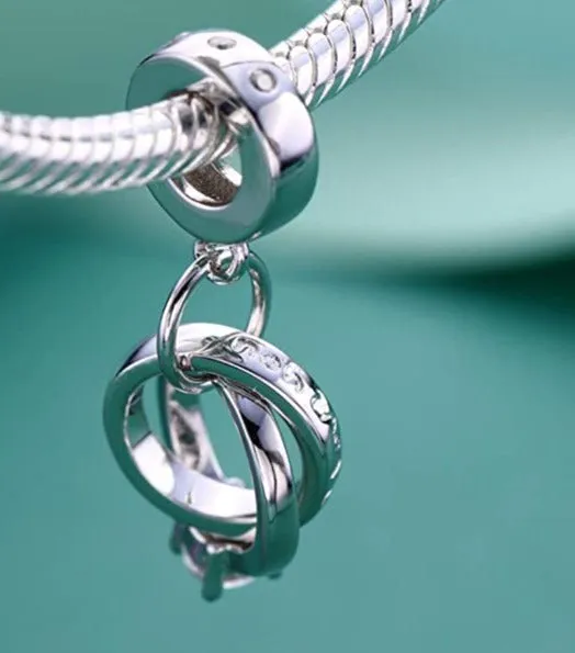 Wedding Engagement Rings Dangle Pendant Charm