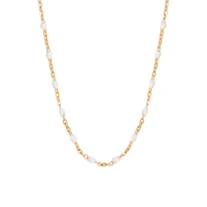 White Beaded Necklace