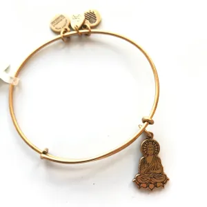 Women's Alex And Ani | Buddha II Bangle Bracelet | Raf Gold