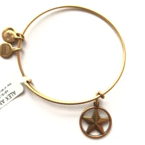 Women's Alex And Ani | Star of Strength Bangle Bracelet | Raf Gold