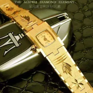 Women's Watches 24K Gold Watches Inlaid With Diamonds
