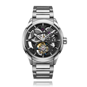 ZEROO T3 THE LEO AUTOMATIC SKELETON TOURBILLONAUTOMATIC TOURBILLON WATCH FOR GENTS - ZT003SBK