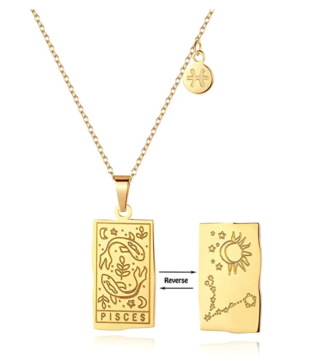 Zodiac double sided necklaces (Select your sign)