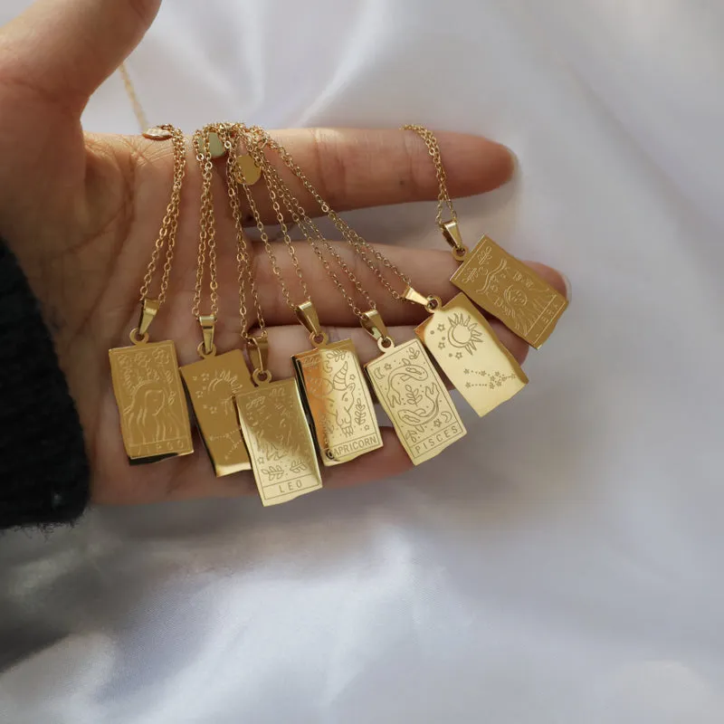 Zodiac double sided necklaces (Select your sign)