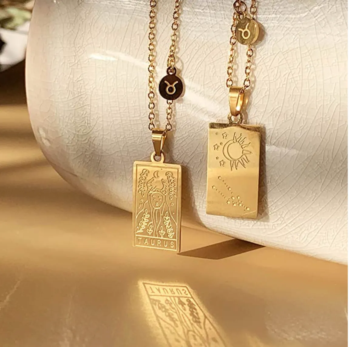 Zodiac double sided necklaces (Select your sign)
