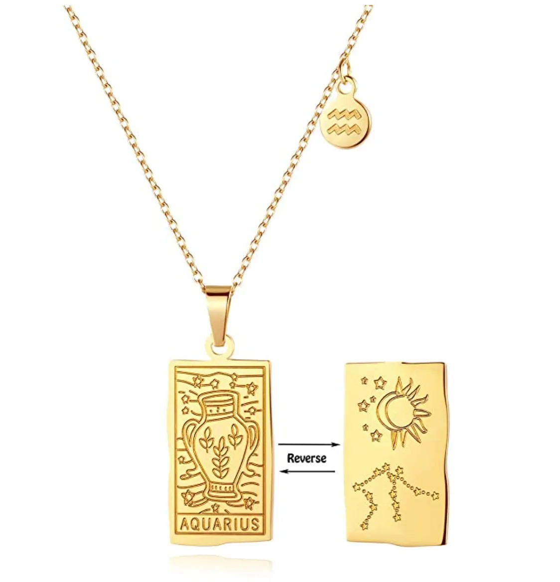Zodiac double sided necklaces (Select your sign)