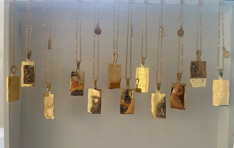 Zodiac double sided necklaces (Select your sign)