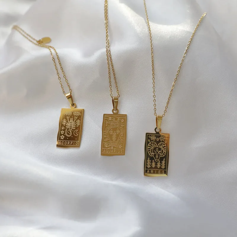Zodiac double sided necklaces (Select your sign)