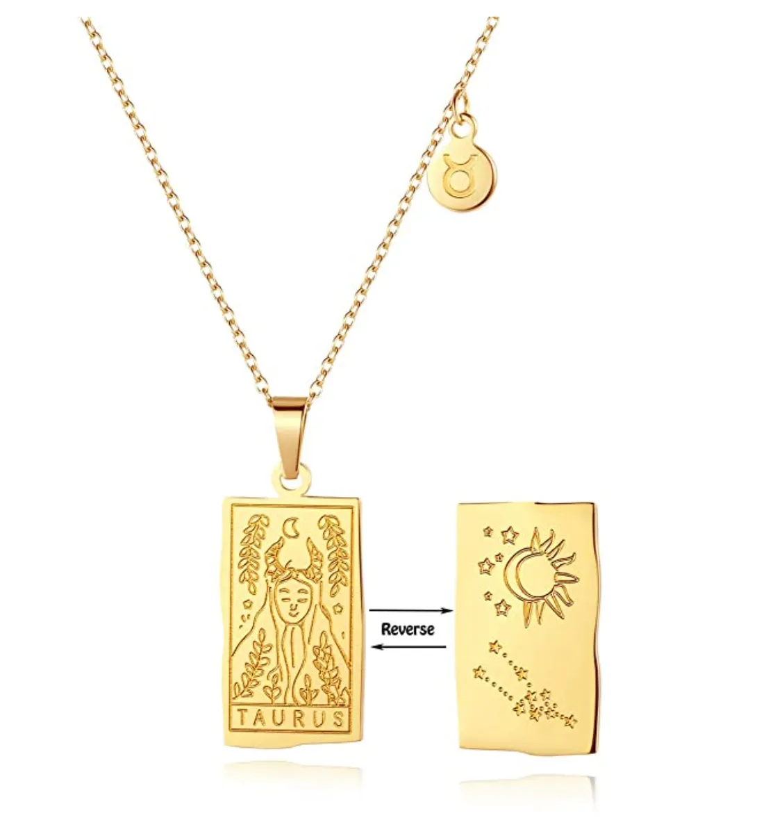 Zodiac double sided necklaces (Select your sign)