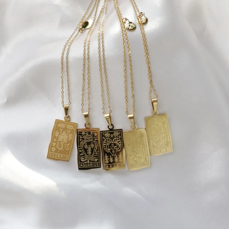 Zodiac double sided necklaces (Select your sign)