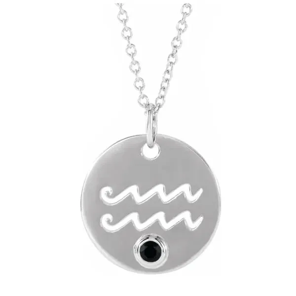 Zodiac Gemstone Charm Necklace