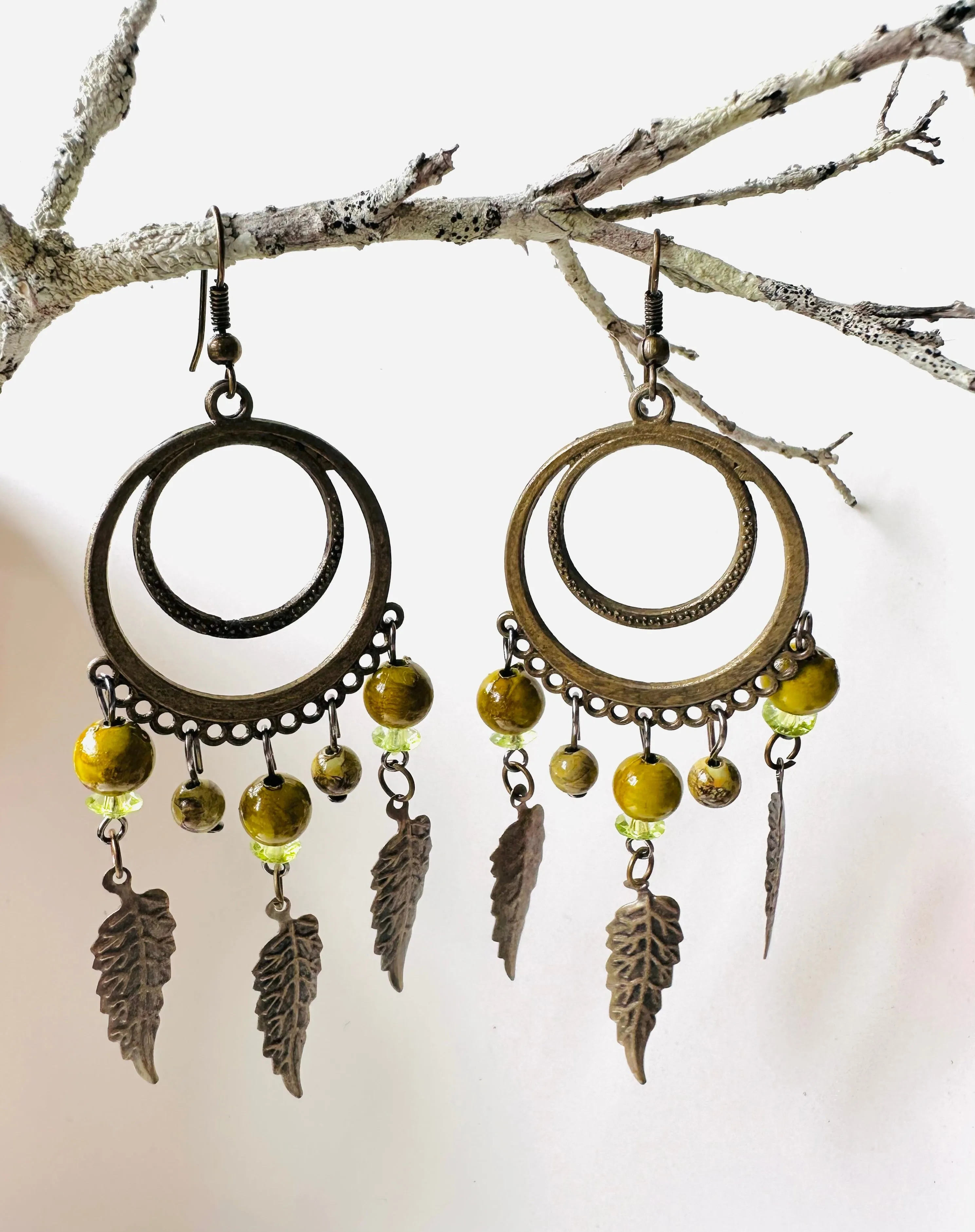Zoya Metallic Hand Crafted Earrings