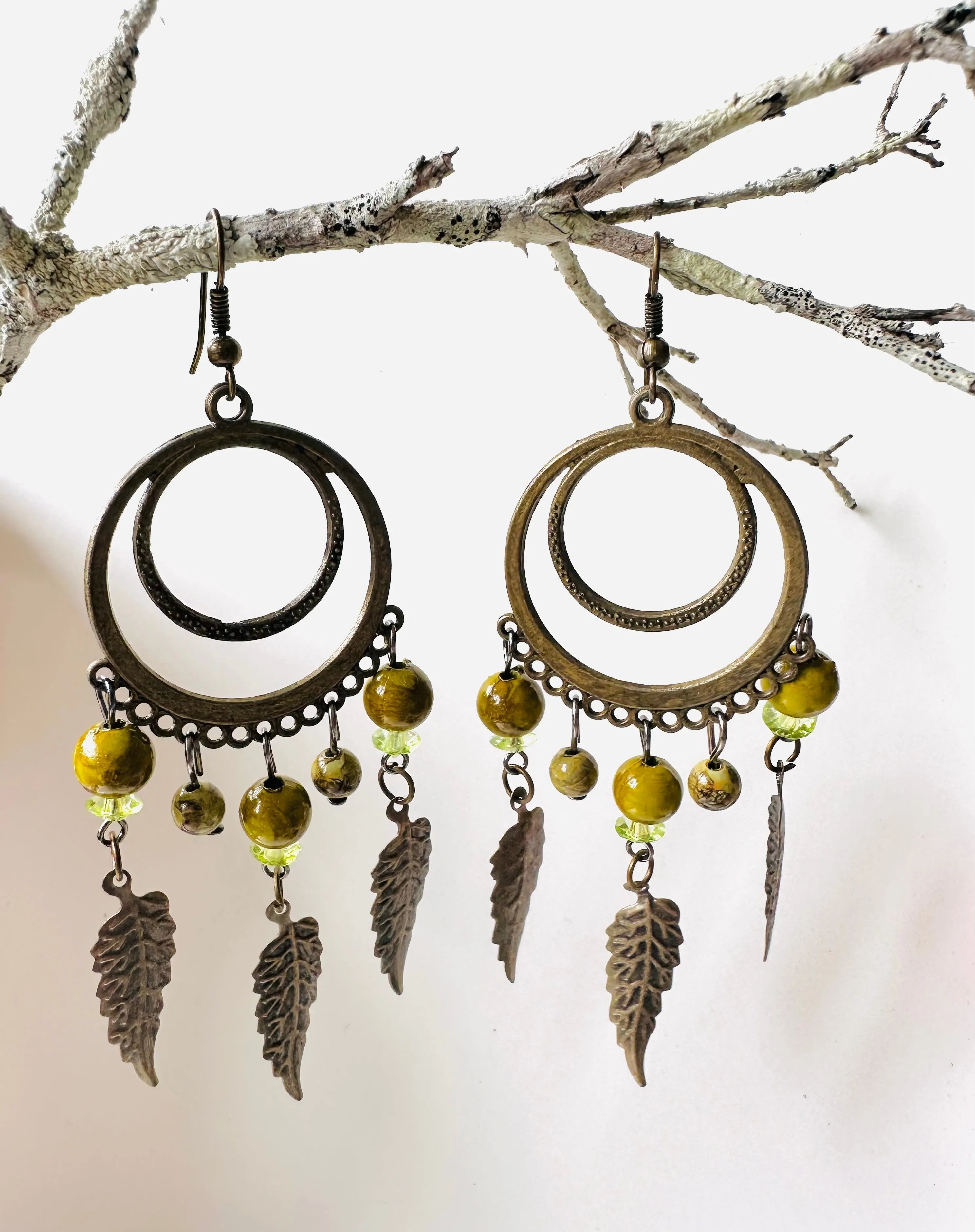 Zoya Metallic Hand Crafted Earrings