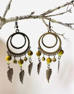 Zoya Metallic Hand Crafted Earrings